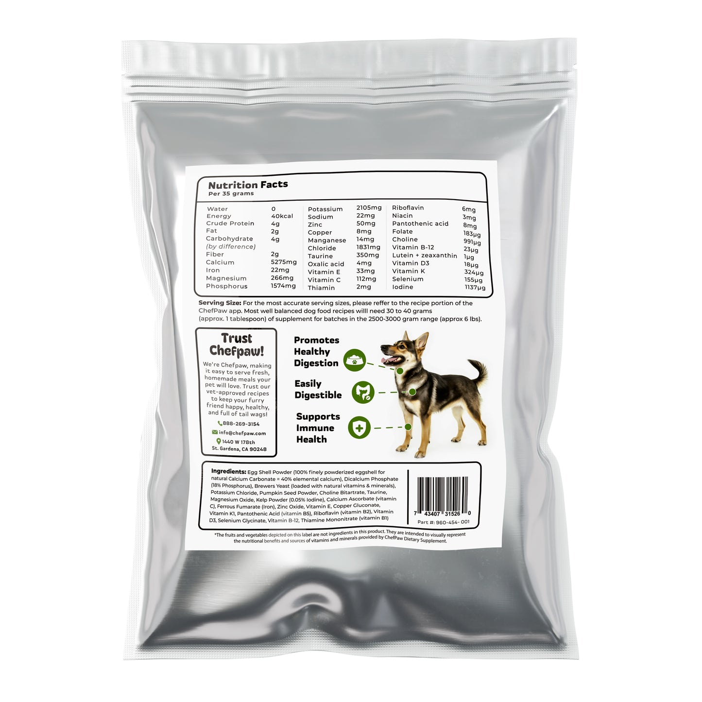 ChefPaw Nutrition Booster Supplement